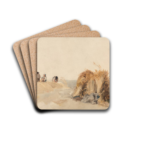 The Cornfield by Peter DeWint Drink Coasters - set of 4