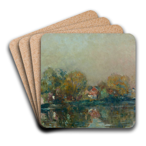 Amiens, bords de rivire by Albert Lebourg Art Drink Coaster set