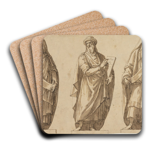 Tre profeter by Giovanni Battista Trotti Art Drink Coaster set Tre profeter by Giovanni Battista Trotti Art Drink Coaster set