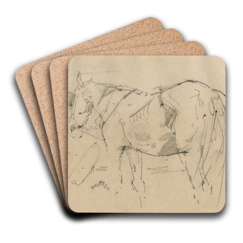 Horse by Floris Verster Art Drink Coaster set Horse by Floris Verster Art Drink Coaster set