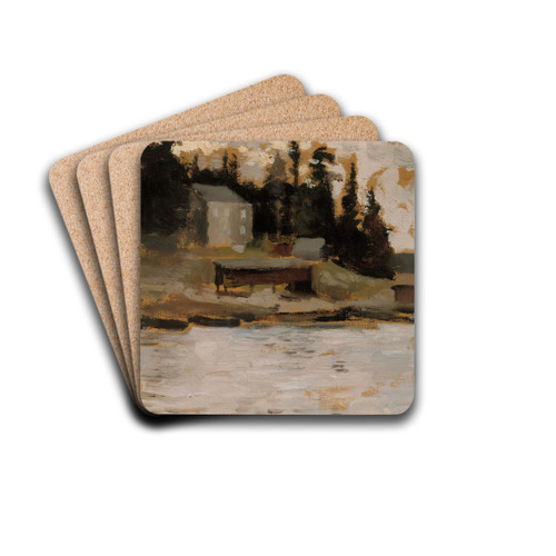 Landscape Sketch from Hamari by Albert Edelfelt Drink Coasters - set of 4