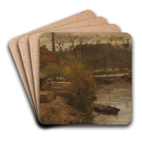 The Noord-West-Buitensingel in The Hague by Matthijs Maris Art Drink Coaster set
