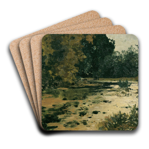 Waldtmpel Waldbach by Adolf Ditscheiner Art Drink Coaster set Waldtmpel Waldbach by Adolf Ditscheiner Art Drink Coaster set
