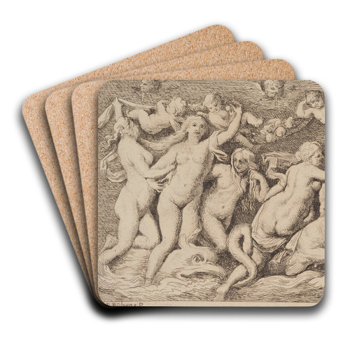 Venus Rising from the Sea by Peter Paul Rubens Art Drink Coaster set Venus Rising from the Sea by Peter Paul Rubens Art Drink Coaster set