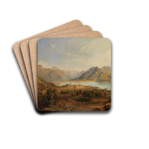Blick auf den Tegernsee by Sddeutsch Drink Coasters - set of 4