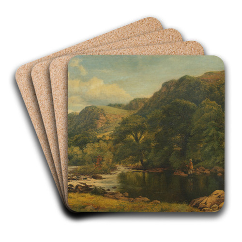 A tranquil spot by Benjamin Williams Leader Art Drink Coaster set A tranquil spot by Benjamin Williams Leader Art Drink Coaster set