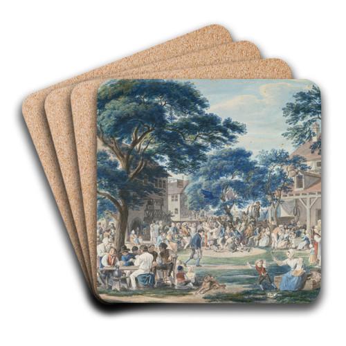 The beginning of the consecration of the church by Anton Radl Art Drink Coaster set