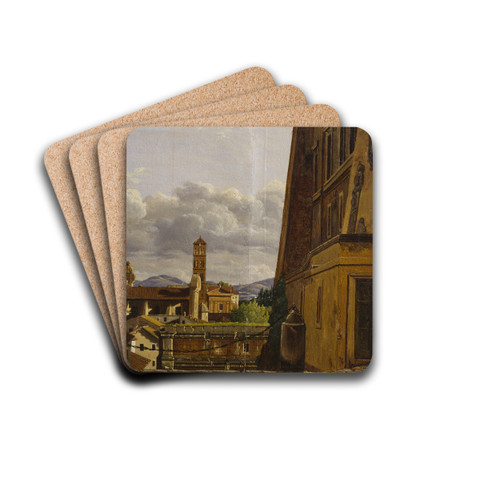 View from Piazza di Campidoglio, Roma by Gustaf Sderberg Drink Coasters - set of 4 View from Piazza di Campidoglio, Roma by Gustaf Sderberg Drink Coasters - set of 4