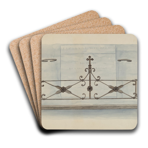 Iron Railing by Lucien Verbeke Art Drink Coaster set