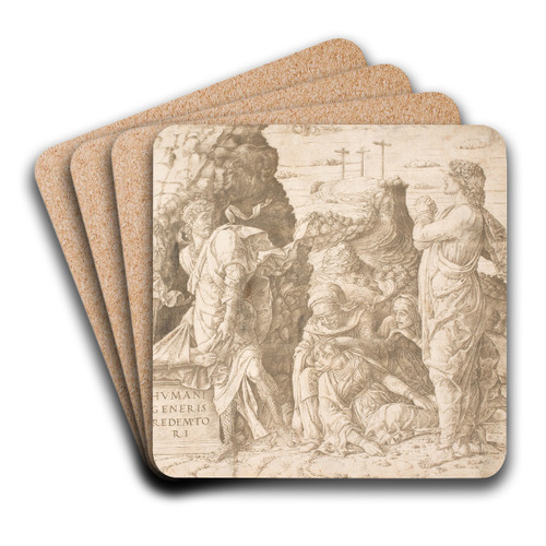 Gravlggelsen by Andrea Mantegna Art Drink Coaster set