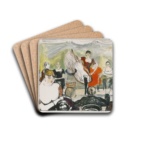 Tingletangle by Edvard Munch Drink Coasters - set of 4