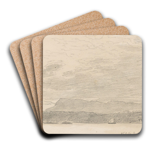 Kolss sett fra Storykilen by Hans Gude Art Drink Coaster set