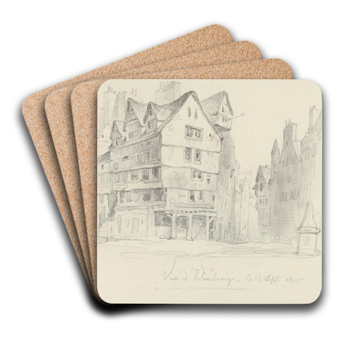 In Edinburgh by Nicaise De Keyser Art Drink Coaster set In Edinburgh by Nicaise De Keyser Art Drink Coaster set