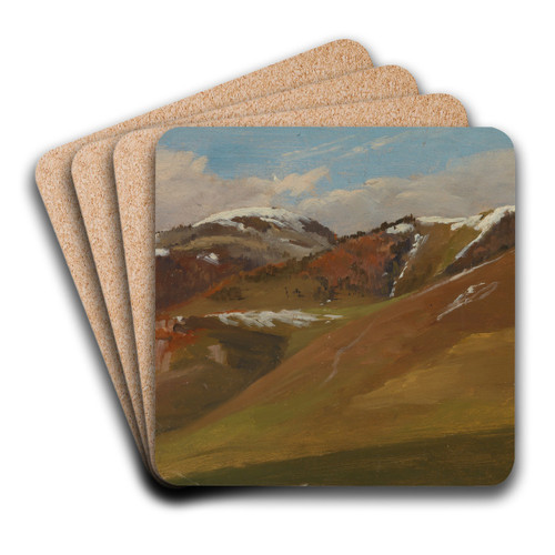 Blick auf Herzogenhorn und Kaiserberg by Eugen Bracht Art Drink Coaster set
