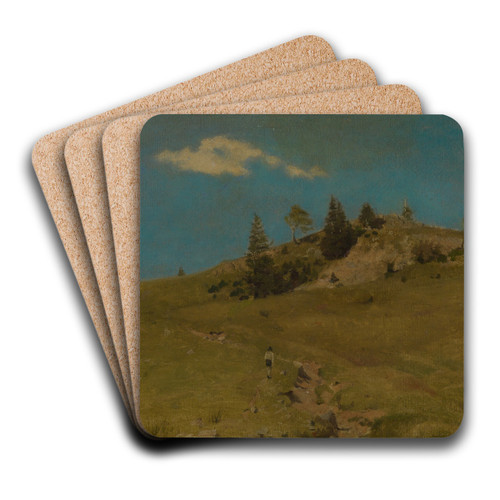 Schwarzwaldhhe by Hans Thoma Art Drink Coaster set