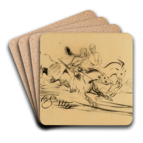Faust and Mephistopheles galloping on Walpurgis Night by Eugne Delacroix Art Drink Coaster set Faust and Mephistopheles galloping on Walpurgis Night by Eugne Delacroix Art Drink Coaster set