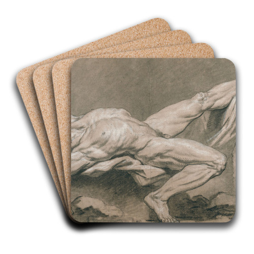 Acadmie d'homme nu allong by Louis Rolland Trinquesse Art Drink Coaster set Acadmie d'homme nu allong by Louis Rolland Trinquesse Art Drink Coaster set
