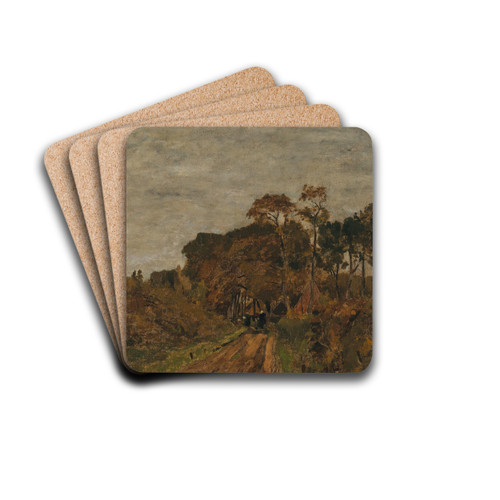 Returning Home by Lszl Pal Drink Coasters - set of 4