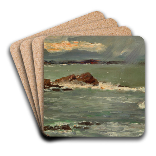 Biarritz by Jose Villegas Art Drink Coaster set
