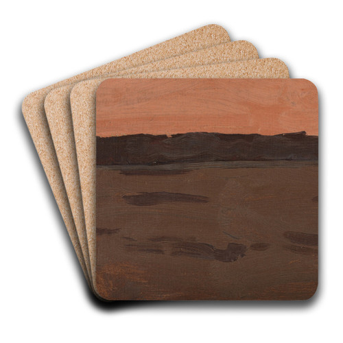 Abendstimmung by Gustav Kampmann Art Drink Coaster set