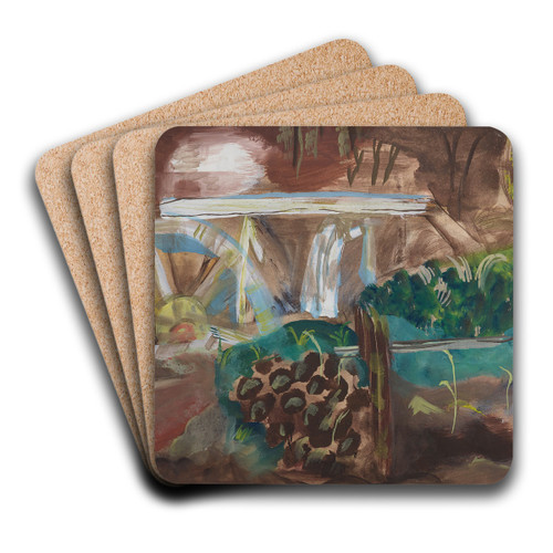 The millwheel by Frances Hodgkins Art Drink Coaster set The millwheel by Frances Hodgkins Art Drink Coaster set
