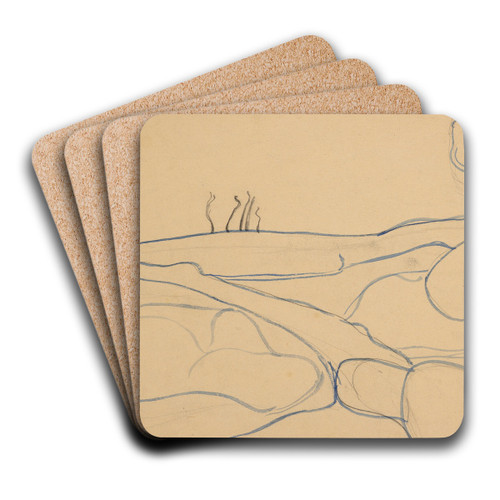 Paysage by Mogens Ballin Art Drink Coaster set Paysage by Mogens Ballin Art Drink Coaster set