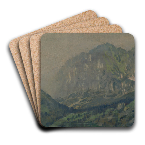 Motif from the High Tatras by Ferdinand Katona Art Drink Coaster set