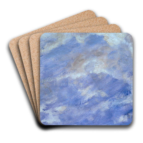 Cloud Study With Blue Sky by Albert Bierstadt Art Drink Coaster set