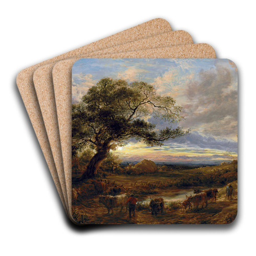 Evening by John Linnell Art Drink Coaster set