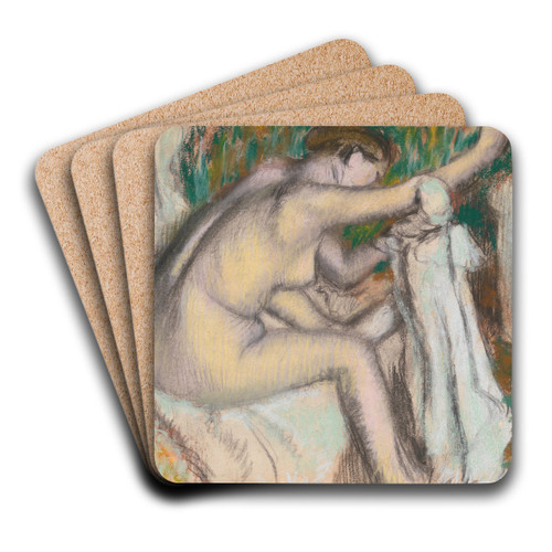 Woman Drying Her Arm by Edgar Degas Art Drink Coaster set