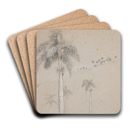 Royal Palm, Cuba by Winslow Homer Art Drink Coaster set Royal Palm, Cuba by Winslow Homer Art Drink Coaster set