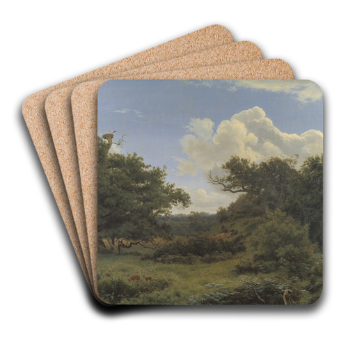 Oak Trees in Nordskoven near Jgerspris, Zealand by P. C. Skovgaard Art Drink Coaster set Oak Trees in Nordskoven near Jgerspris, Zealand by P. C. Skovgaard Art Drink Coaster set