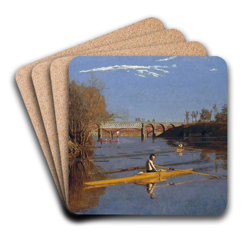 The Champion Single Sculls (Max Schmitt in a Single Scull) by Thomas Eakins Art Drink Coaster set
