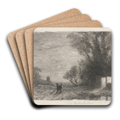The Blacksmith's Shop by Thomas Creswick Art Drink Coaster set