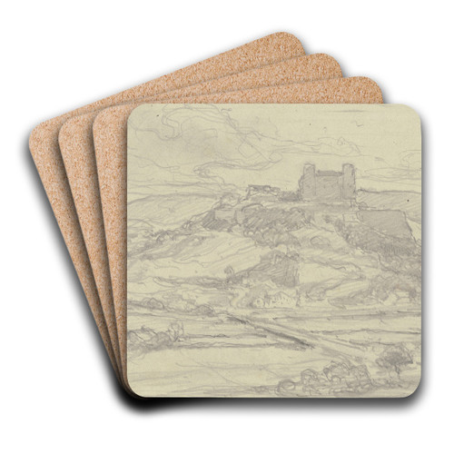 Willibaldsburg by Jacob Happ Art Drink Coaster set