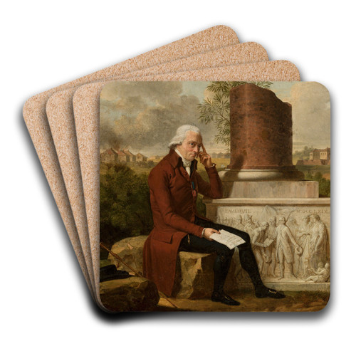 Portrait of Ksawery Brzostowski (17391827) by Francois Xavier Fabre Art Drink Coaster set Portrait of Ksawery Brzostowski (17391827) by Francois Xavier Fabre Art Drink Coaster set