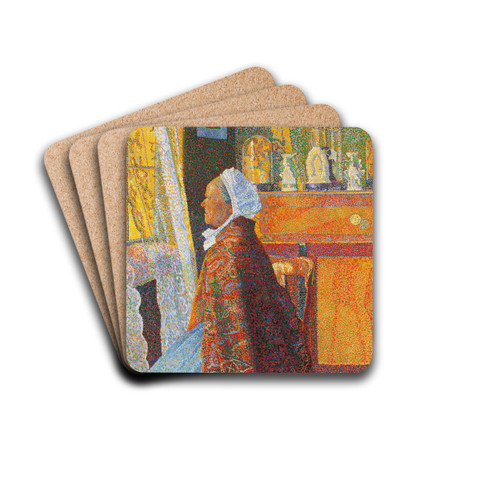 Sunday Afternoon by George Morren Drink Coasters - set of 4 Sunday Afternoon by George Morren Drink Coasters - set of 4