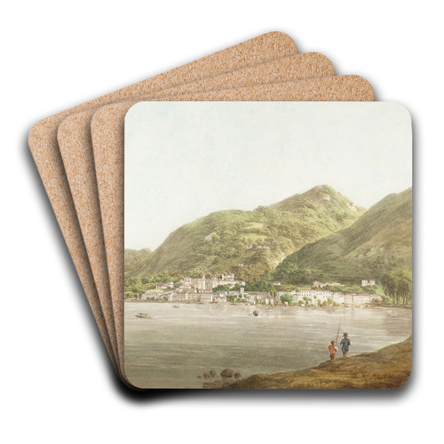 Lavano at the Lago Maggiore by Joseph Rebell Art Drink Coaster set
