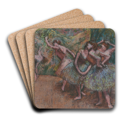 Ballet Scene by Edgar Degas Art Drink Coaster set