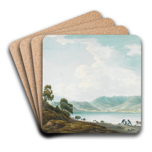 Head of Windermere from Belle Grange Farm by John Warwick Smith Art Drink Coaster set