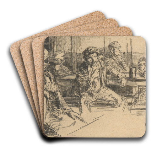 Longshoremen by James Abbott McNeill Whistler Art Drink Coaster set