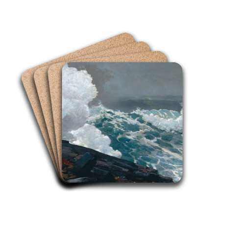 Northeaster by Winslow Homer Drink Coasters - set of 4 Northeaster by Winslow Homer Drink Coasters - set of 4