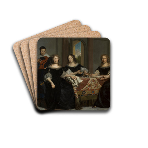 De regentessen van het Burgerweeshuis by Adriaen Backer Drink Coasters - set of 4