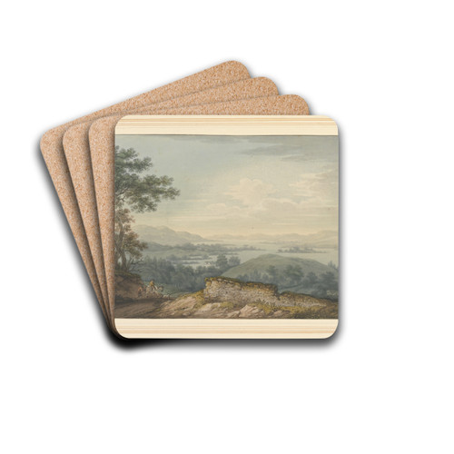 View over Windermere & Great Island by Joseph Farington Drink Coasters - set of 4