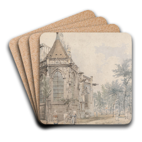 St. Jacques, Dieppe by Henry William Burgess Art Drink Coaster set