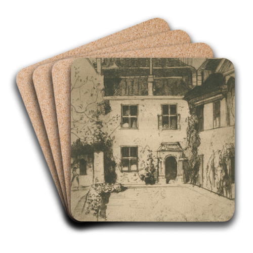 The Deanery, Winchester by David Young Cameron Art Drink Coaster set