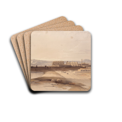 Karnak by David Roberts Drink Coasters - set of 4