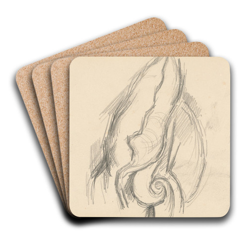 Cushion of an Armchair by Paul Czanne Art Drink Coaster set