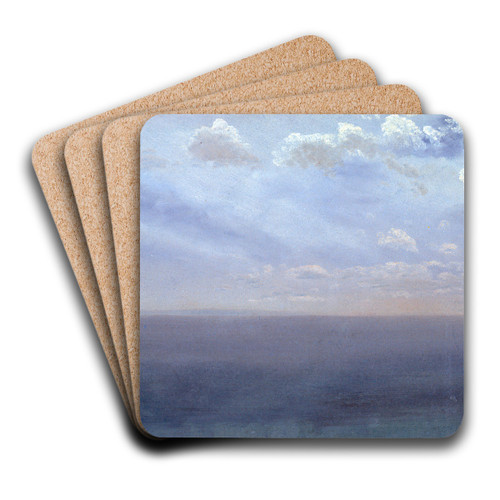 Cloud Study with Sea and Sky by Albert Bierstadt Art Drink Coaster set