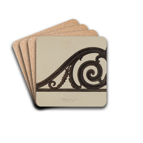 Scroll by Max Fernekes Drink Coasters - set of 4